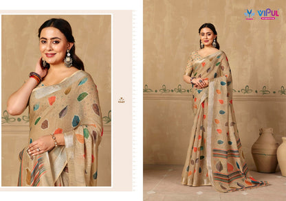Rachna Vol 5 Vipul Linen Sarees Manufacturer India