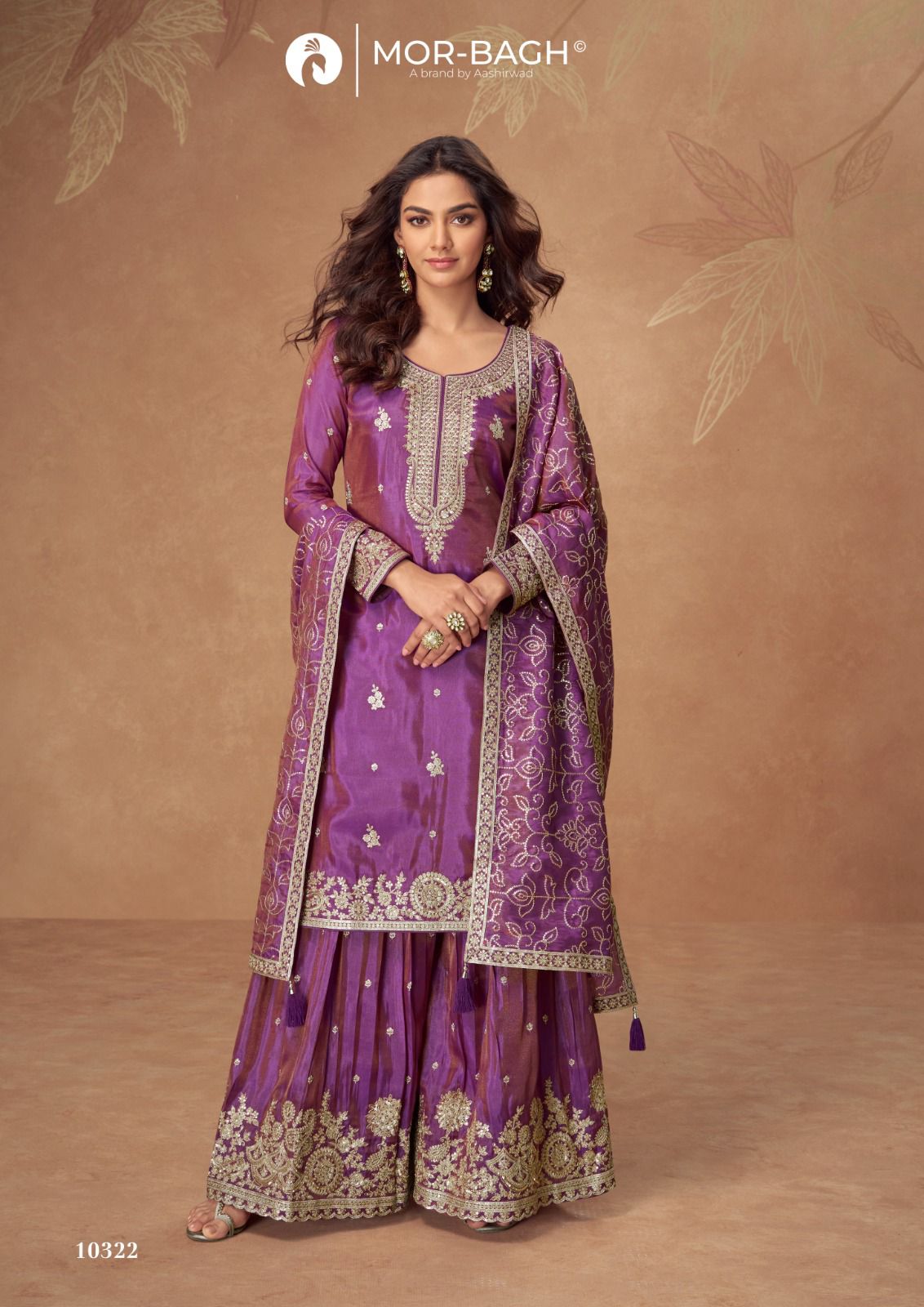 Radha Aashirwad Creation Mor Bagh Simar Readymade Plazzo Style Suits Manufacturer India