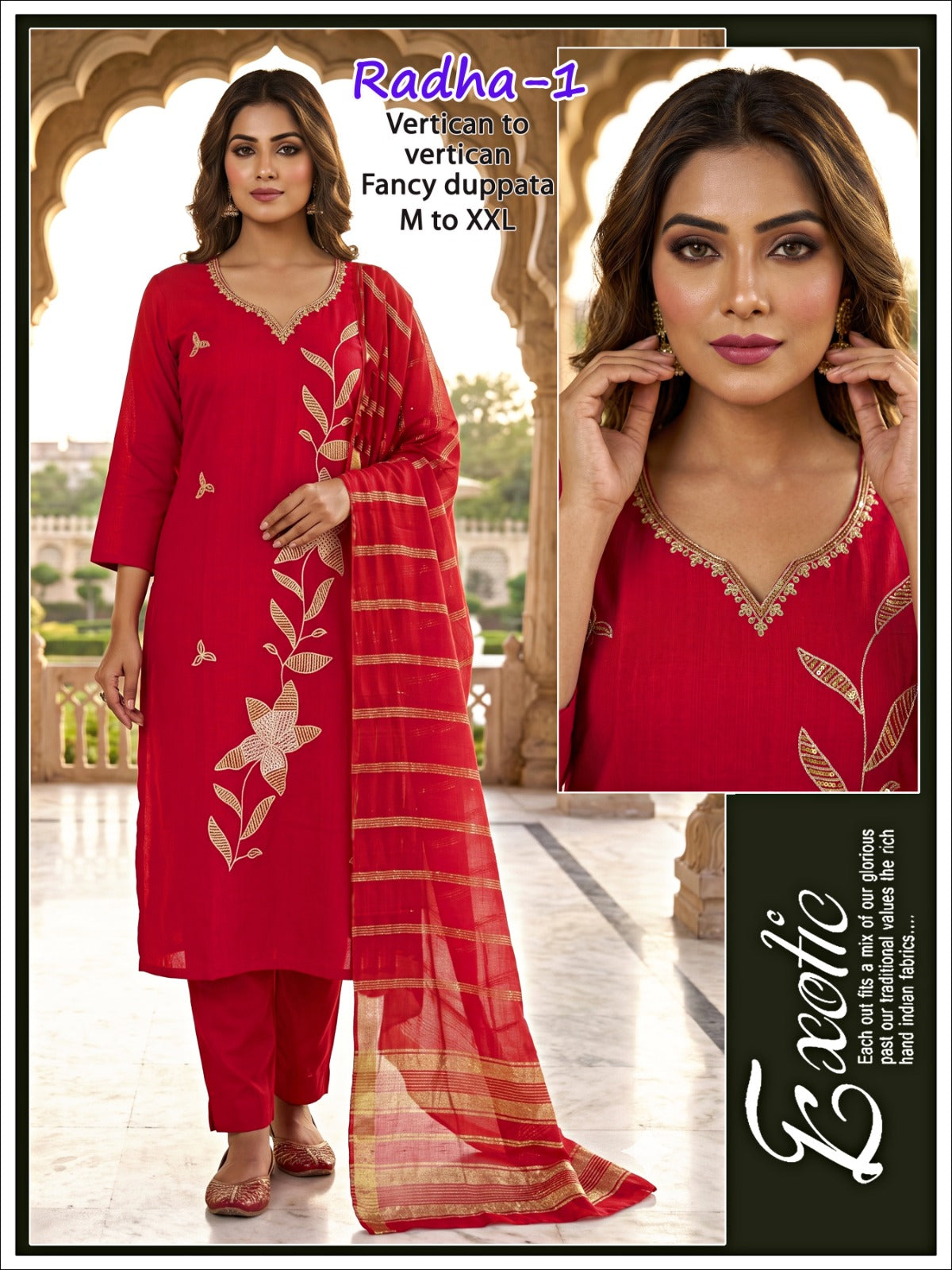 Radha Infinity Vertican Readymade Pant Style Suits Wholesaler India
