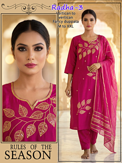 Radha Infinity Vertican Readymade Pant Style Suits Wholesaler India