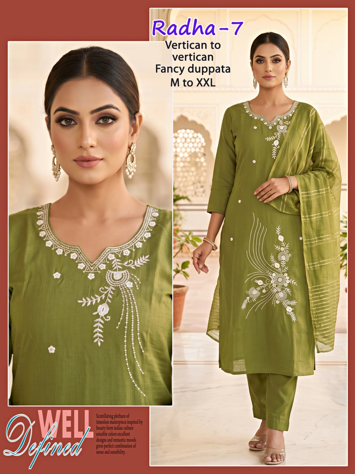 Radha Infinity Vertican Readymade Pant Style Suits Wholesaler India