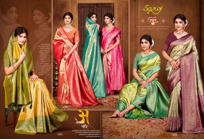 Radha Saroski Vol 4 Saroj Kanjivaram Sarees Exporter Gujarat