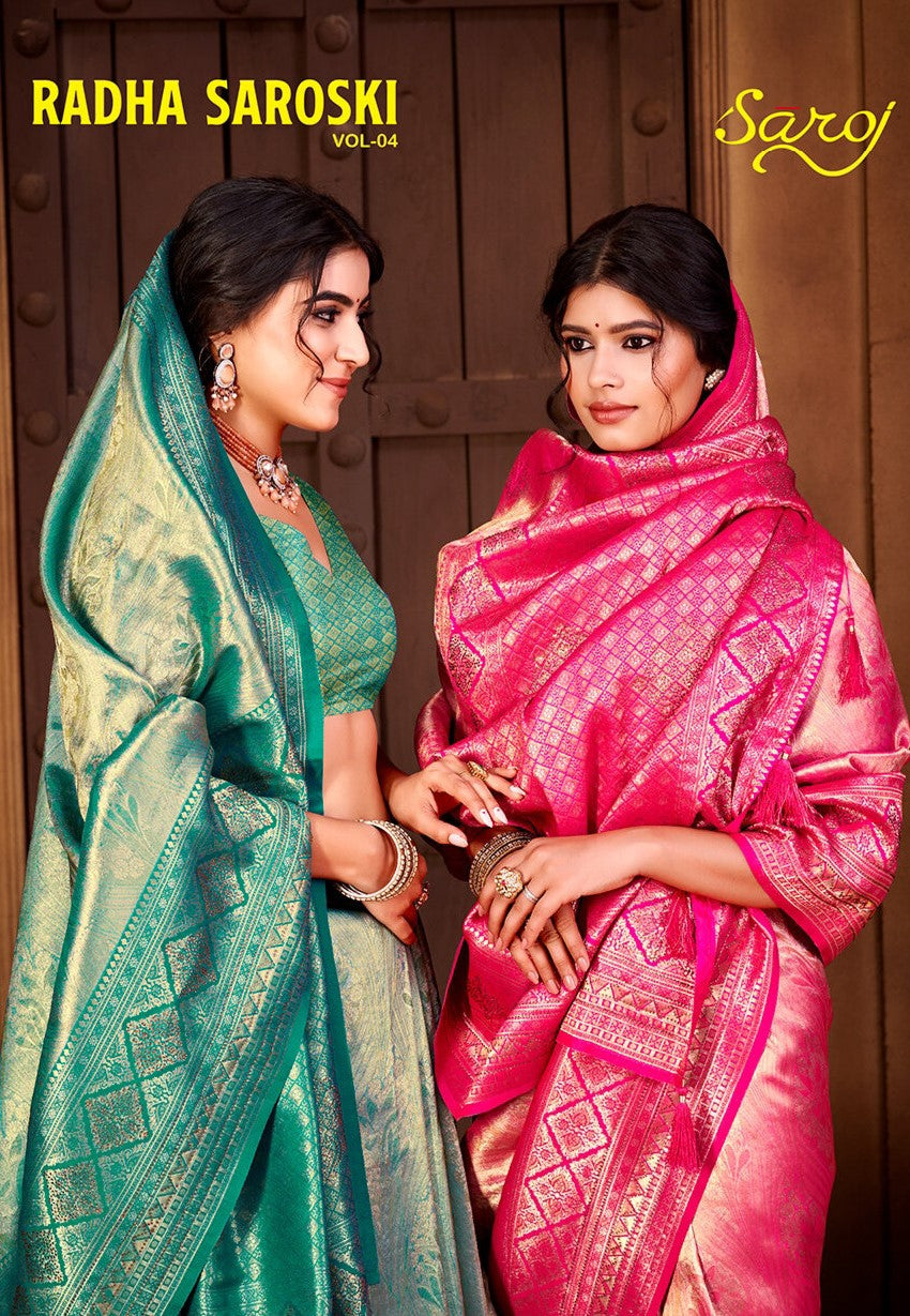 Radha Saroski Vol 4 Saroj Kanjivaram Sarees Exporter Gujarat
