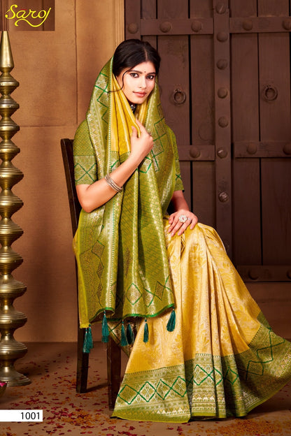 Radha Saroski Vol 4 Saroj Kanjivaram Sarees Exporter Gujarat
