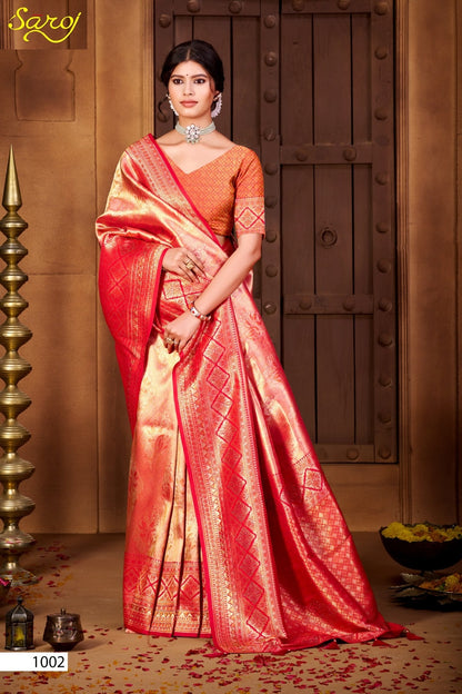 Radha Saroski Vol 4 Saroj Kanjivaram Sarees Exporter Gujarat