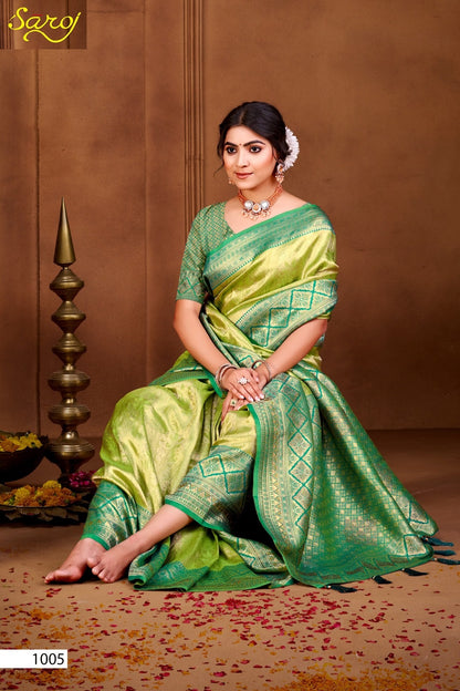 Radha Saroski Vol 4 Saroj Kanjivaram Sarees Exporter Gujarat