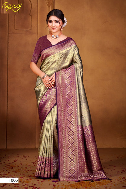 Radha Saroski Vol 4 Saroj Kanjivaram Sarees Exporter Gujarat