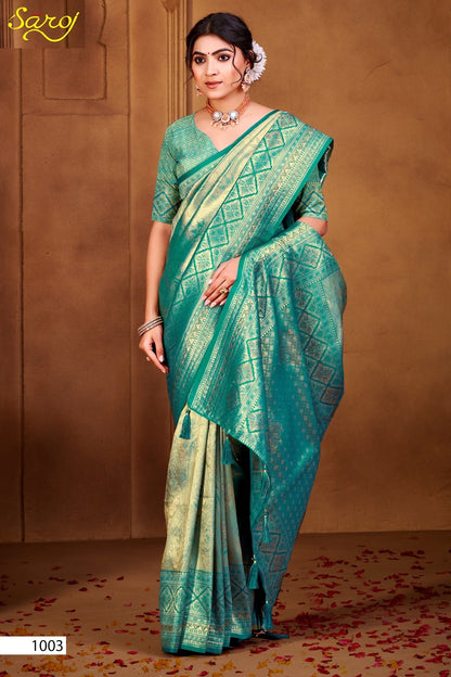 Radha Saroski Vol 4 Saroj Kanjivaram Sarees Exporter Gujarat
