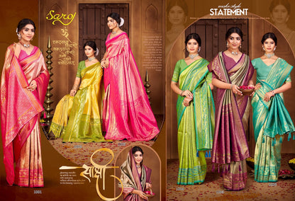 Radha Saroski Vol 5 Saroj Kanjivaram Sarees Wholesaler