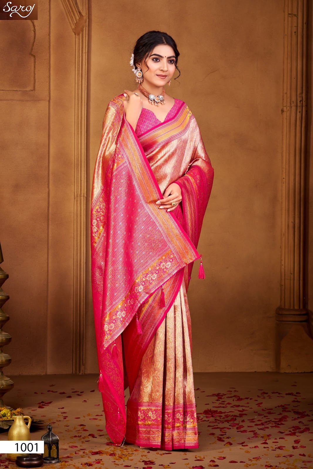 Radha Saroski Vol 5 Saroj Kanjivaram Sarees Wholesaler