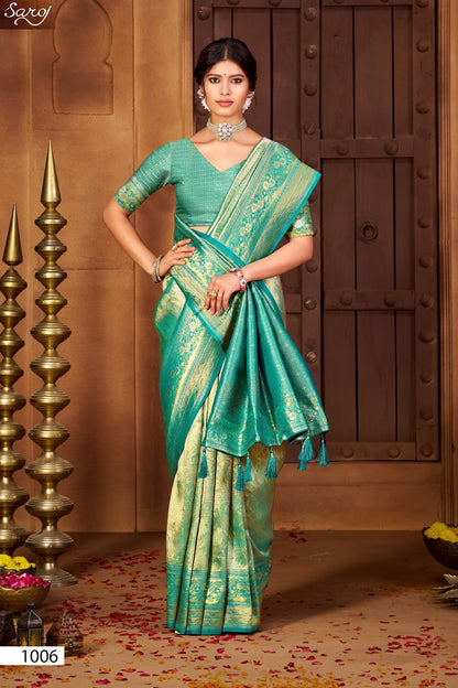 Radha Saroski Vol 5 Saroj Kanjivaram Sarees Wholesaler