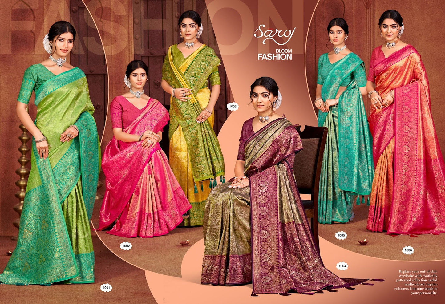 Radha Saroski Vol 6 Saroj Kanjivaram Sarees Wholesale Rate