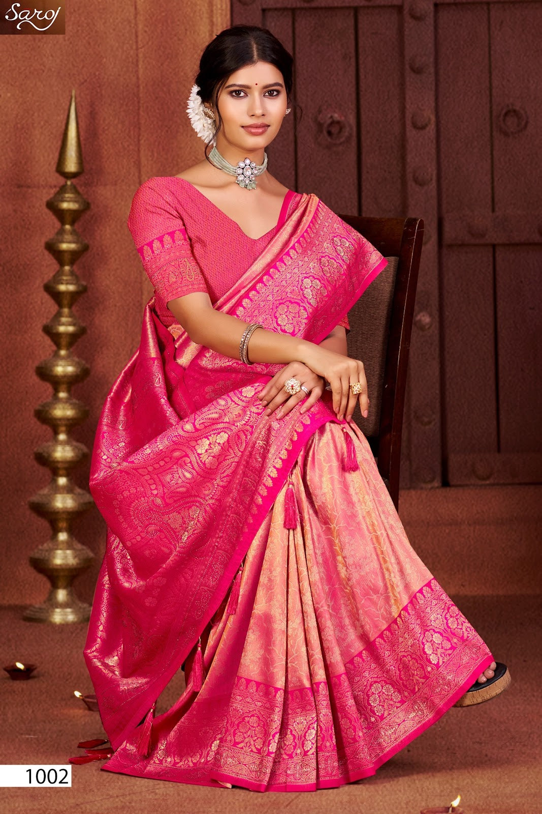 Radha Saroski Vol 6 Saroj Kanjivaram Sarees Wholesale Rate