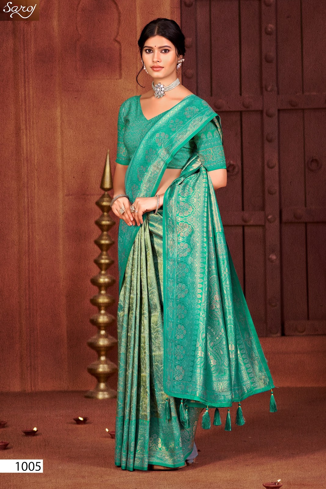 Radha Saroski Vol 6 Saroj Kanjivaram Sarees Wholesale Rate