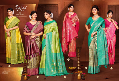 Radha Saroski Vol 7 Saroj Kanjivaram Sarees Manufacturer Ahmedabad