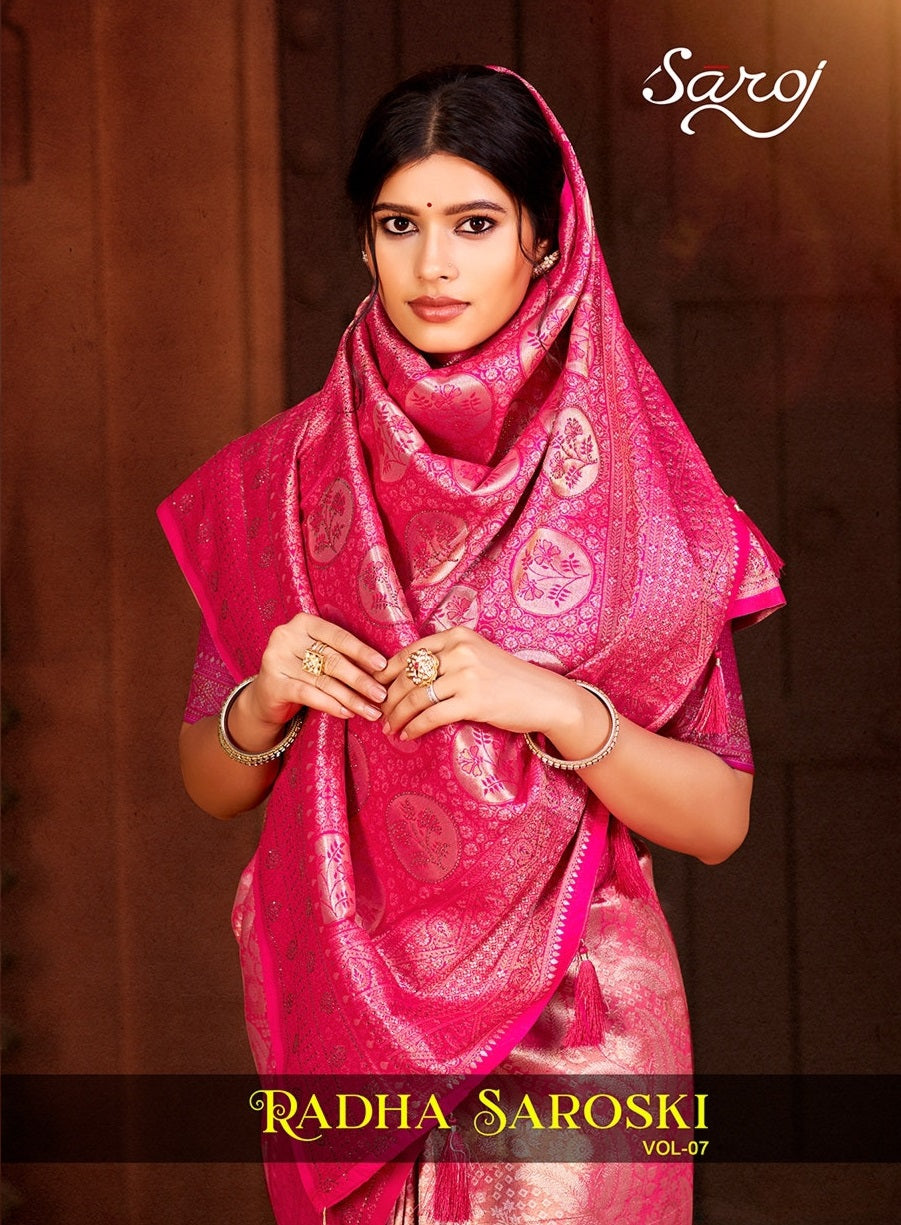 Radha Saroski Vol 7 Saroj Kanjivaram Sarees Manufacturer Ahmedabad
