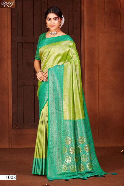 Radha Saroski Vol 7 Saroj Kanjivaram Sarees Manufacturer Ahmedabad