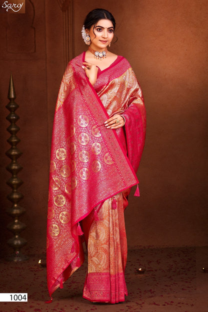 Radha Saroski Vol 7 Saroj Kanjivaram Sarees Manufacturer Ahmedabad