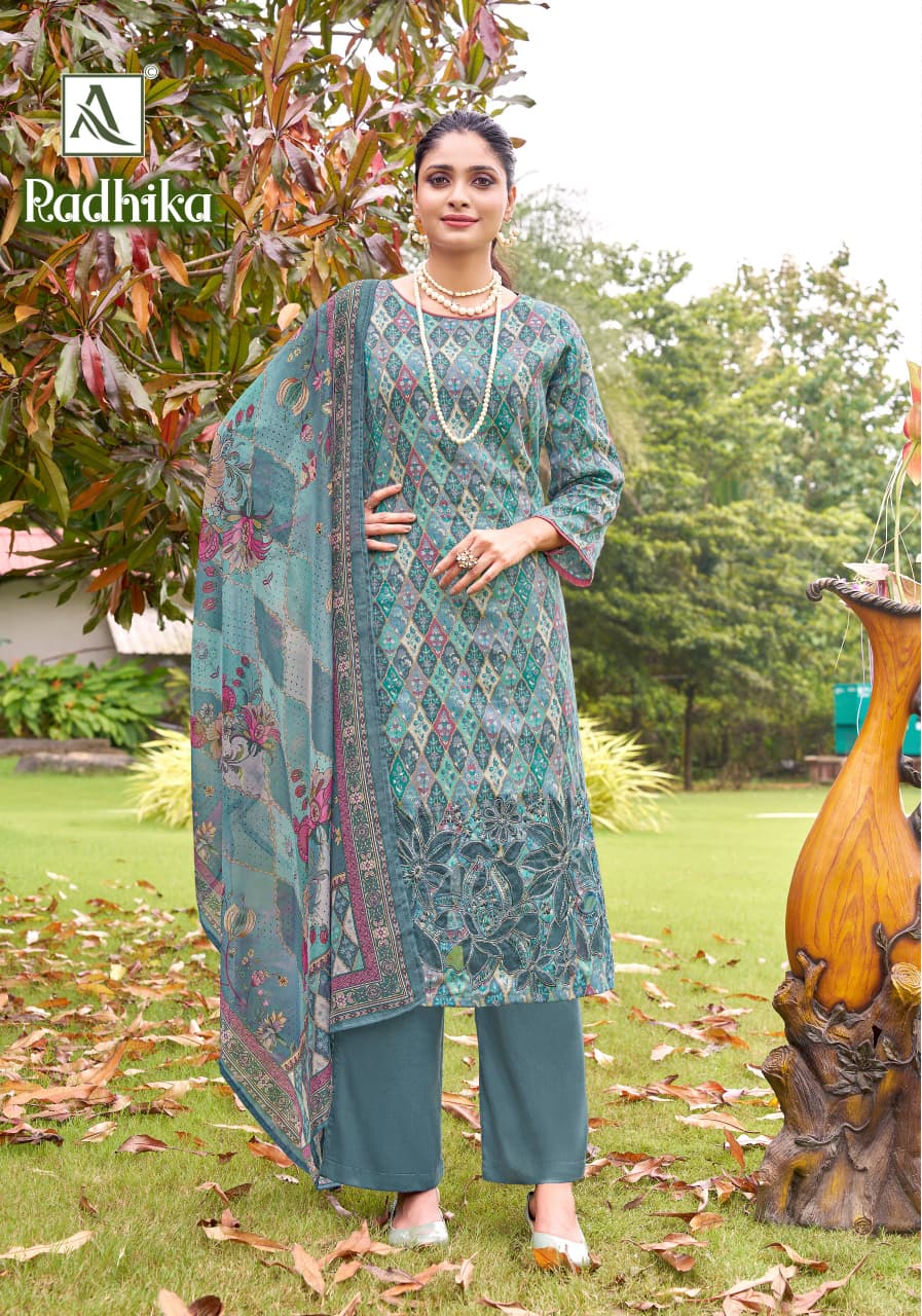 Radhika Alok Zam Cotton Karachi Salwar Suits Wholesale Price