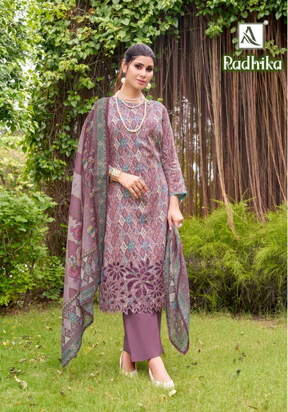 Radhika Alok Zam Cotton Karachi Salwar Suits Wholesale Price