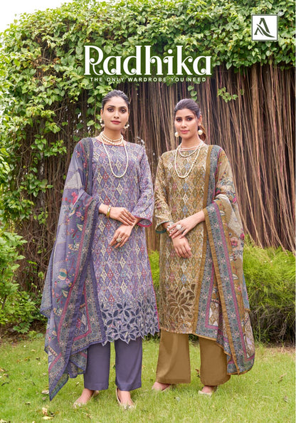 Radhika Alok Zam Cotton Karachi Salwar Suits Wholesale Price