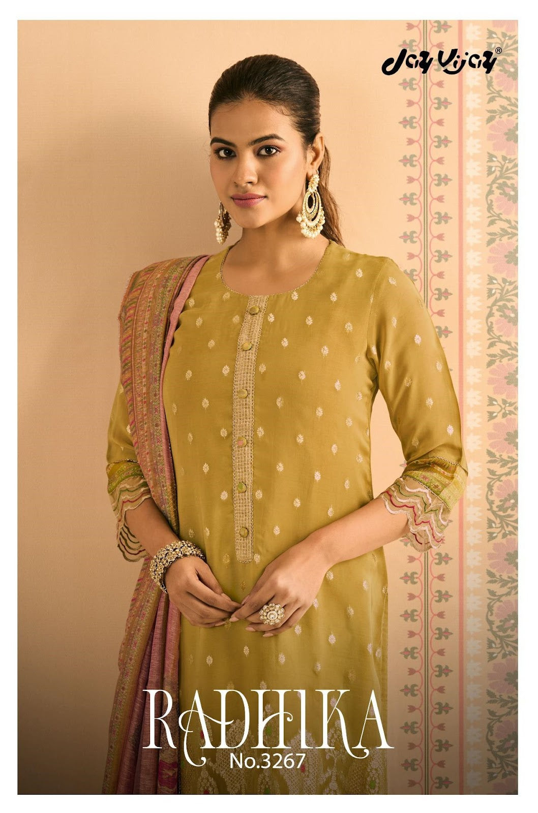 Radhika Jay Vijay Organza Plazzo Style Suits Exporter