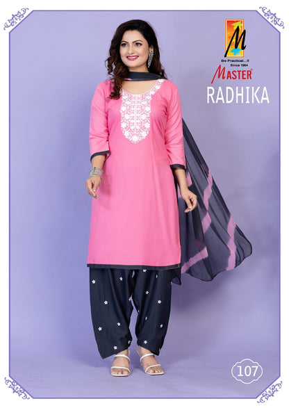 Radhika Master Rayon Readymade Salwar Suits Wholesale Price
