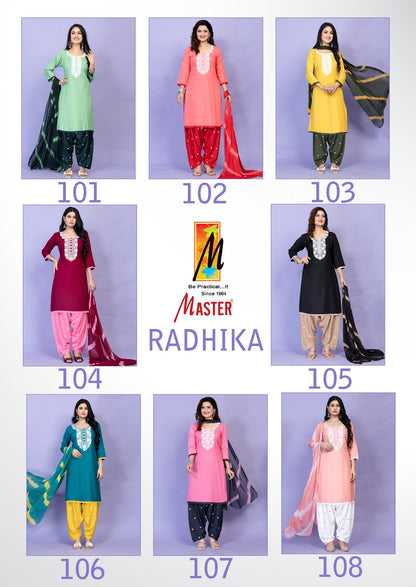 Radhika Master Rayon Readymade Salwar Suits Wholesale Price