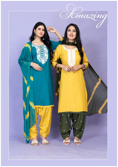 Radhika Master Rayon Readymade Salwar Suits Wholesale Price