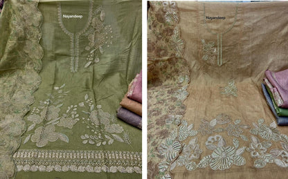 Radhika Nayandeep Silk Salwar Suits Supplier