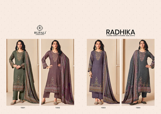 Radhika Rupali Viscose Pashmina Suits Wholesaler Ahmedabad