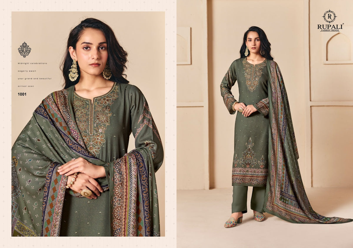 Radhika Rupali Viscose Pashmina Suits Wholesaler Ahmedabad