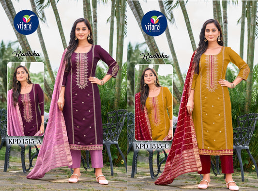 Radhika Vitara Vetican Readymade Pant Style Suits Wholesale Price