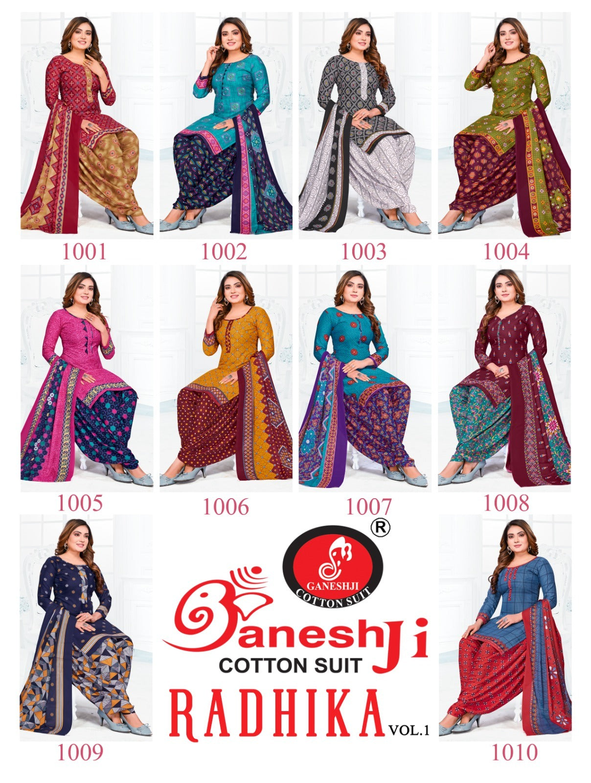 Radhika Vol 1 Ganeshji Cotton Dress Material Wholesale Price