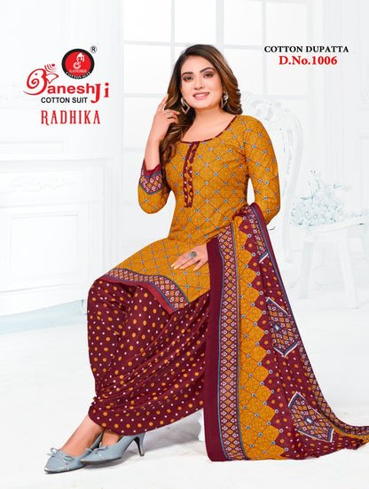 Radhika Vol 1 Ganeshji Cotton Dress Material Wholesale Price