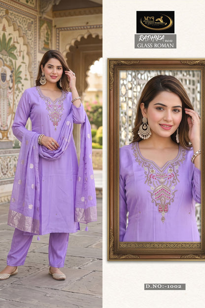 Radhika Vol 2 My9 Roman Readymade Pant Style Suits Manufacturer Ahmedabad