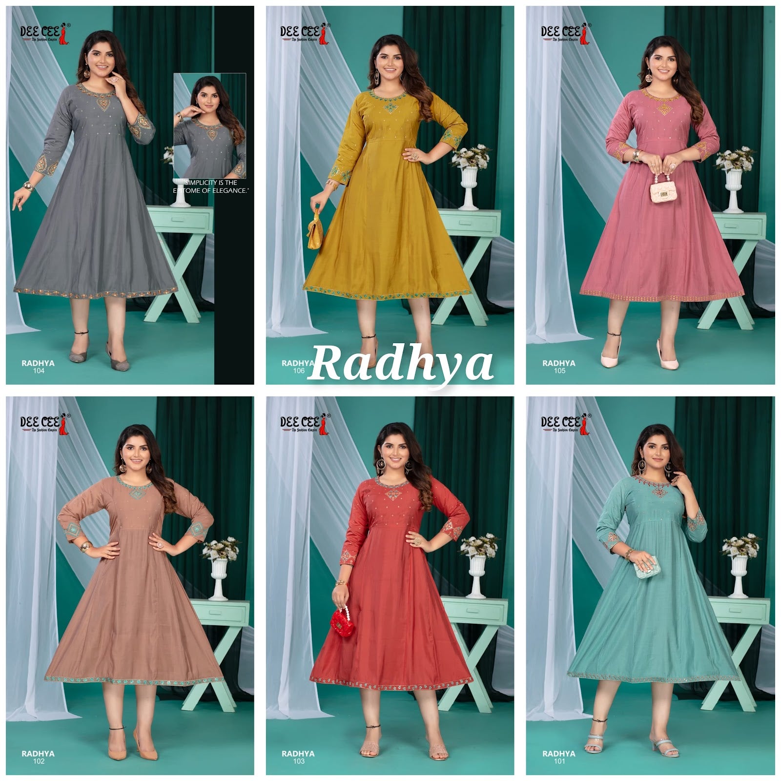 Radhya Deecee Roman Silk Anarkali Kurtis Wholesale Price