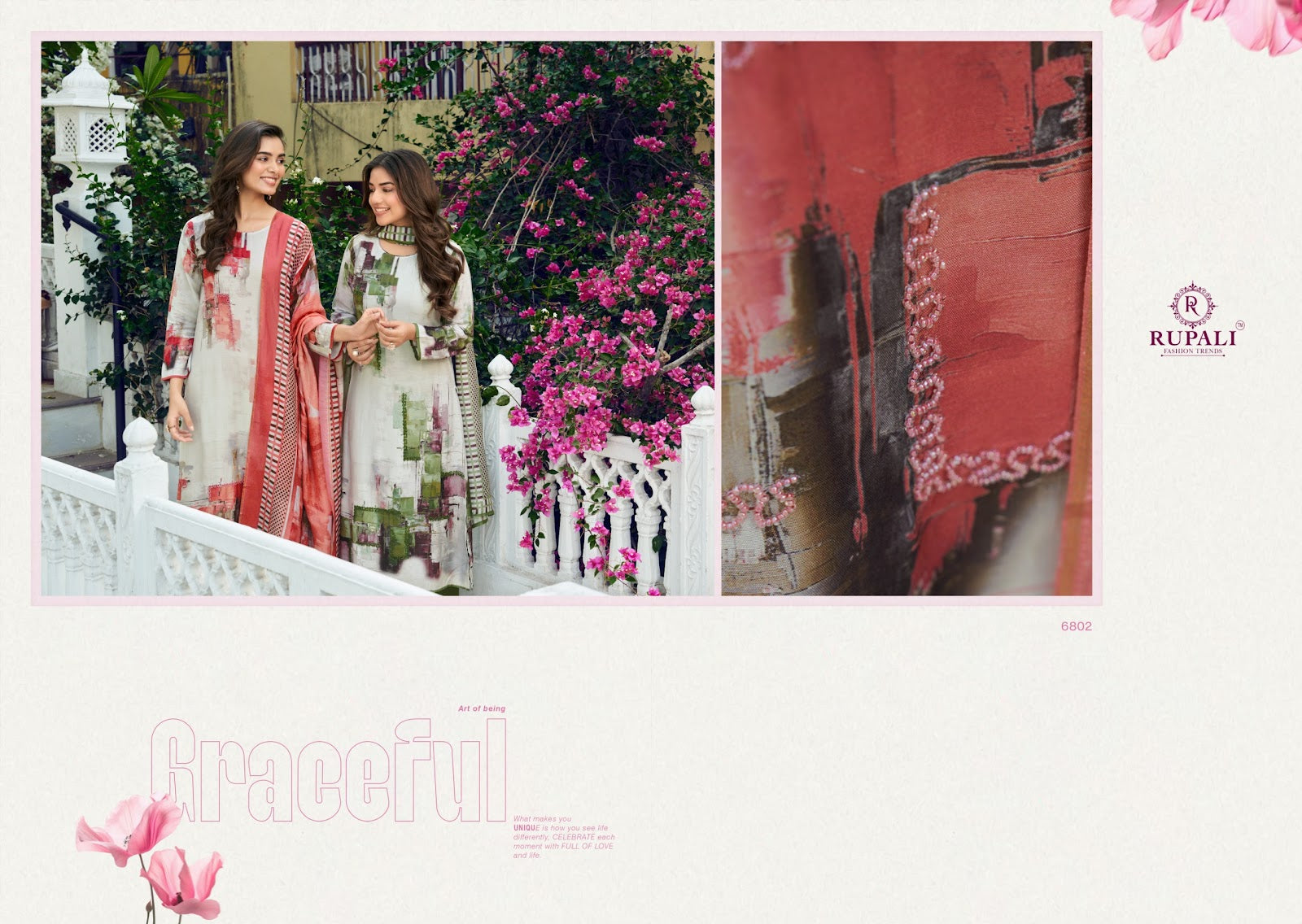 Radhya Rupali Muslin Pant Style Suits Supplier