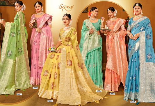 Radiant Cotton Saroski Vol 1 Saroj Sarees Supplier India