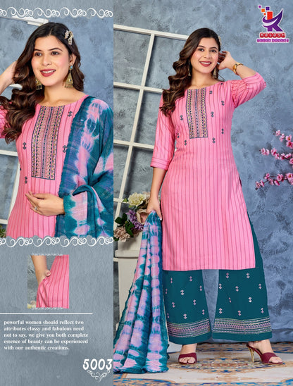 Radiant Glow Mlm Kalash Lifestyle Bombay Readymade Plazzo Style Suits Wholesale