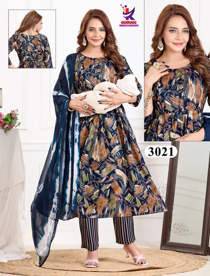 Radiant Moment Mlm Kalash Lifestyle Rayon 14Kg Feeding Readymade Suit Manufacturer India