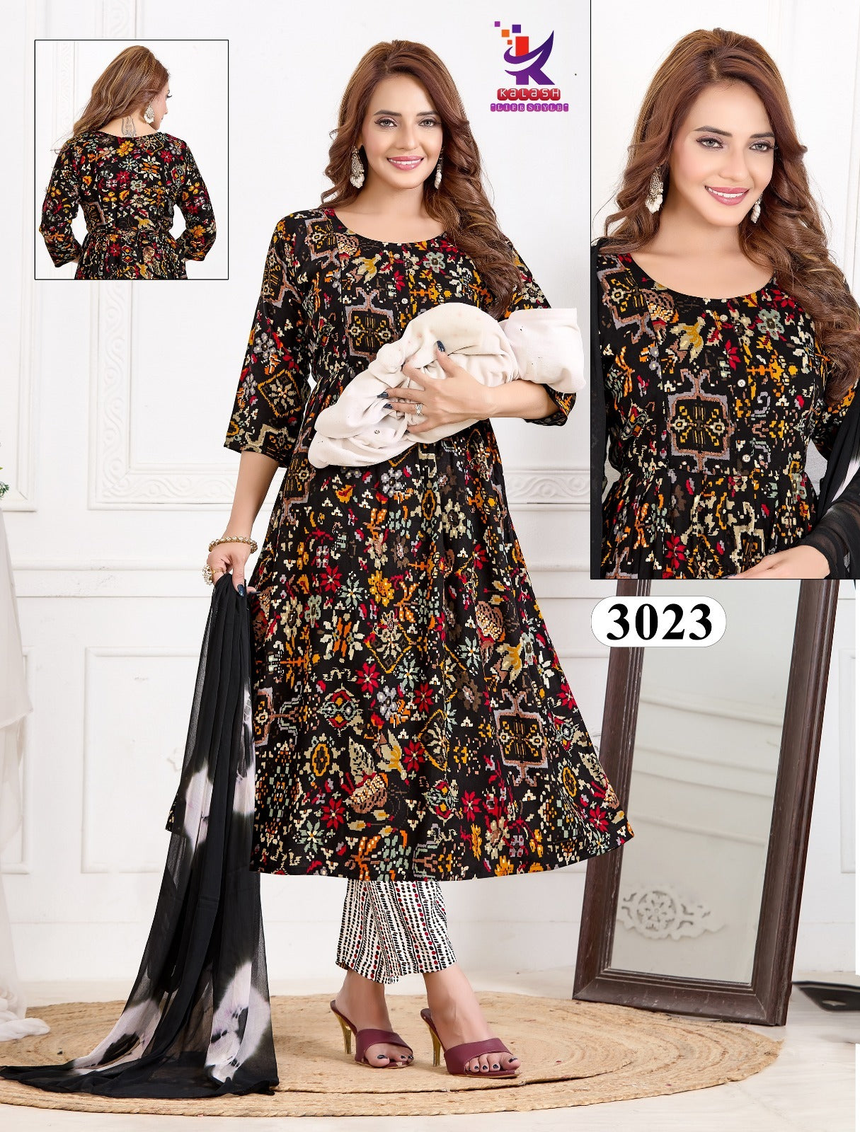 Radiant Moment Mlm Kalash Lifestyle Rayon 14Kg Feeding Readymade Suit Manufacturer India