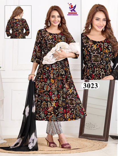 Radiant Moment Mlm Kalash Lifestyle Rayon 14Kg Feeding Readymade Suit Manufacturer India