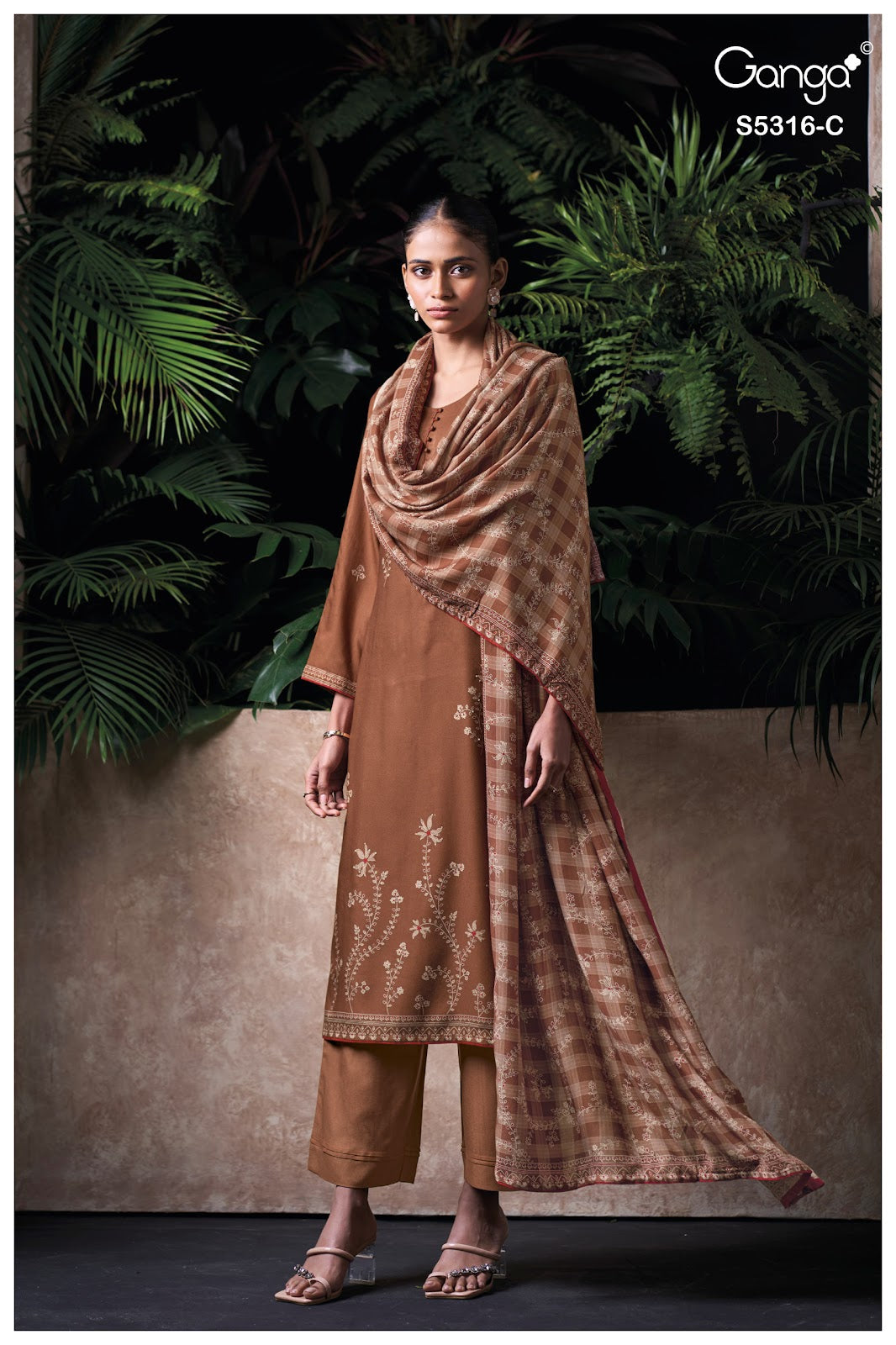 Raevia S5316 Ganga Wool Pashmina Suits Manufacturer