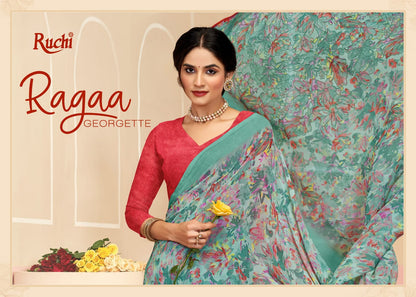 Ragaa 17 Ruchi Georgette Sarees Wholesale Price
