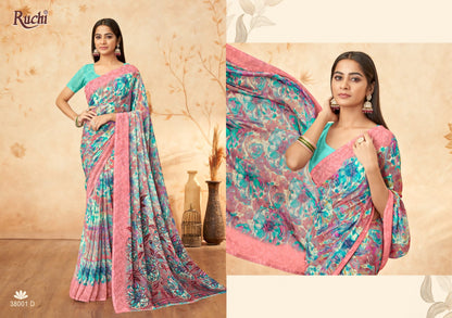 Ragaa Georgette 15 Ruchi Sarees Supplier