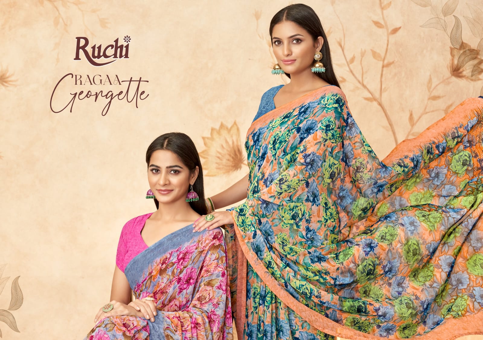 Ragaa Georgette 15 Ruchi Sarees Supplier