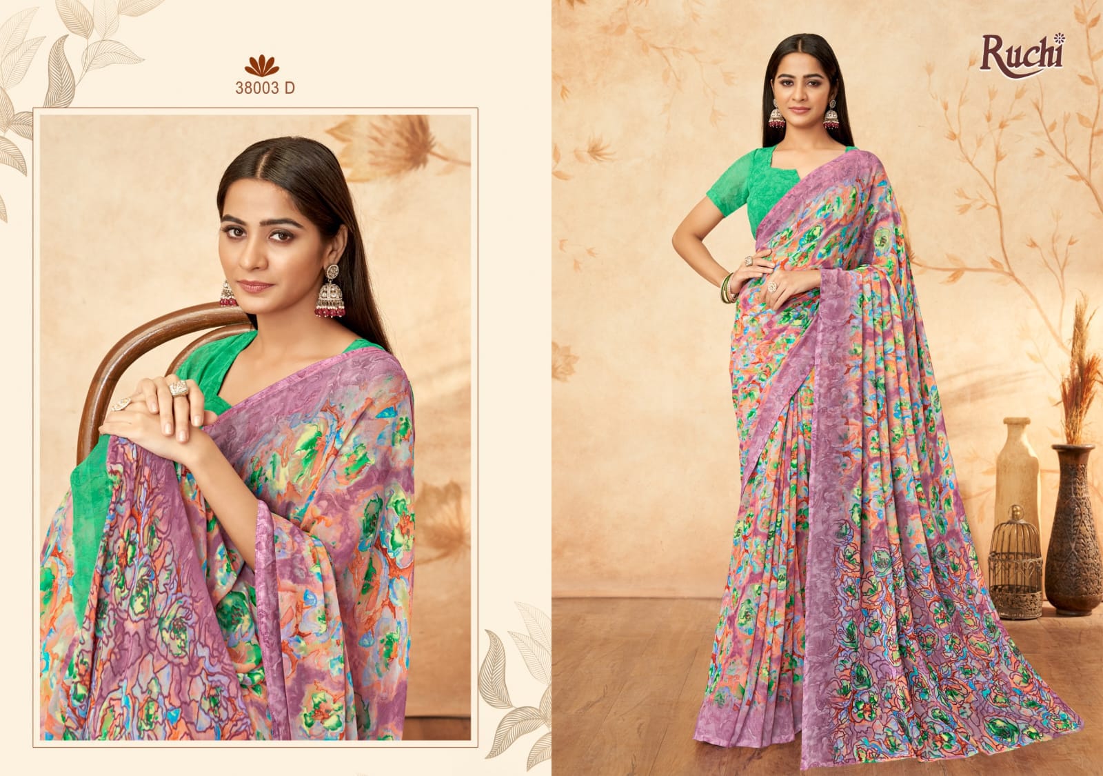 Ragaa Georgette 15 Ruchi Sarees Supplier