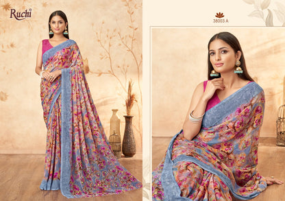 Ragaa Georgette 15 Ruchi Sarees Supplier