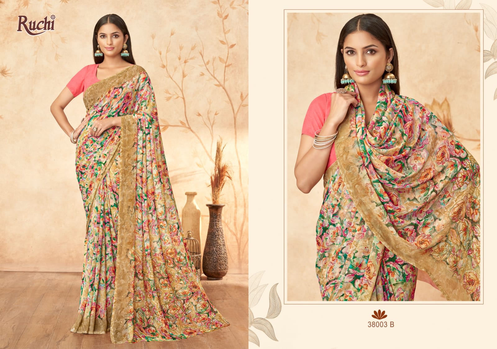 Ragaa Georgette 15 Ruchi Sarees Supplier